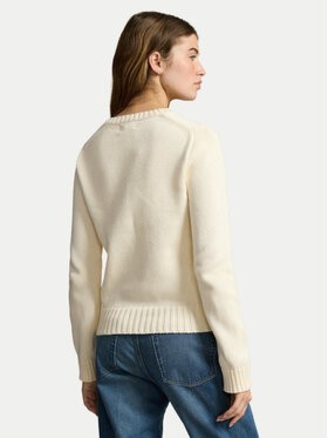 Polo Ralph Lauren Sweter 211896939002 Beżowy Straight Fit
