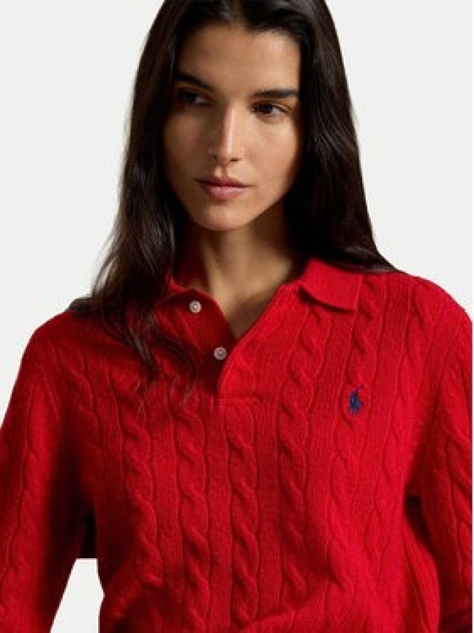 Polo Ralph Lauren Sweter 211972132501 Czerwony Regular Fit