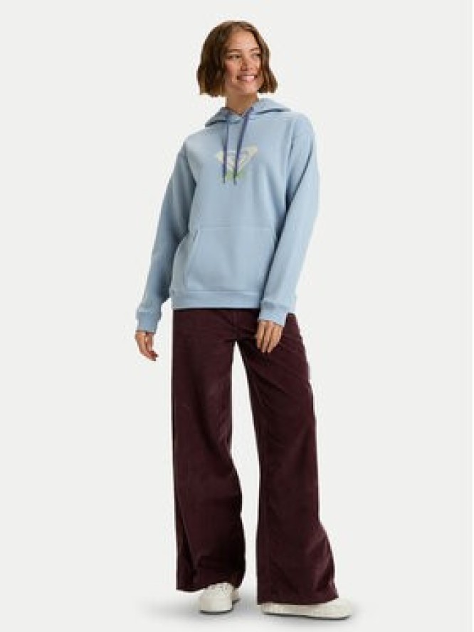 Roxy Bluza Surf Stoked Brushed Art ERJFT05020 Błękitny Regular Fit