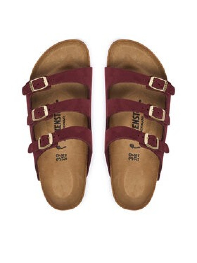 Birkenstock Klapki Florida 1033172 Bordowy
