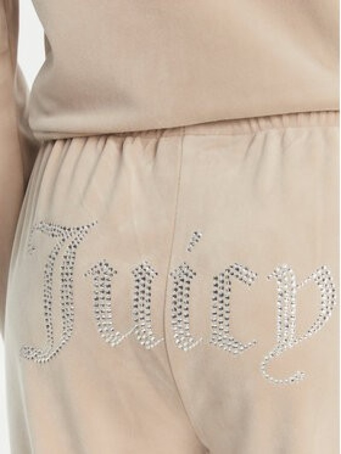 Juicy Couture Spodnie dresowe Tina JCAPW045 Beżowy Regular Fit