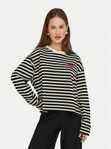 ONLY Bluzka Livina 15359682 Czarny Regular Fit