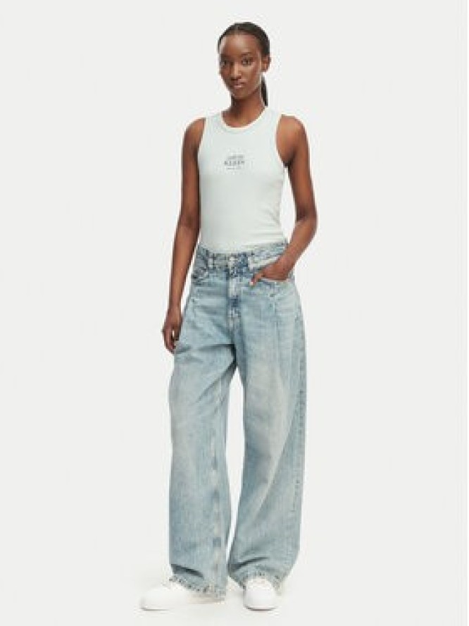 Calvin Klein Jeans Top LV047F239G Zielony jasny Slim Fit