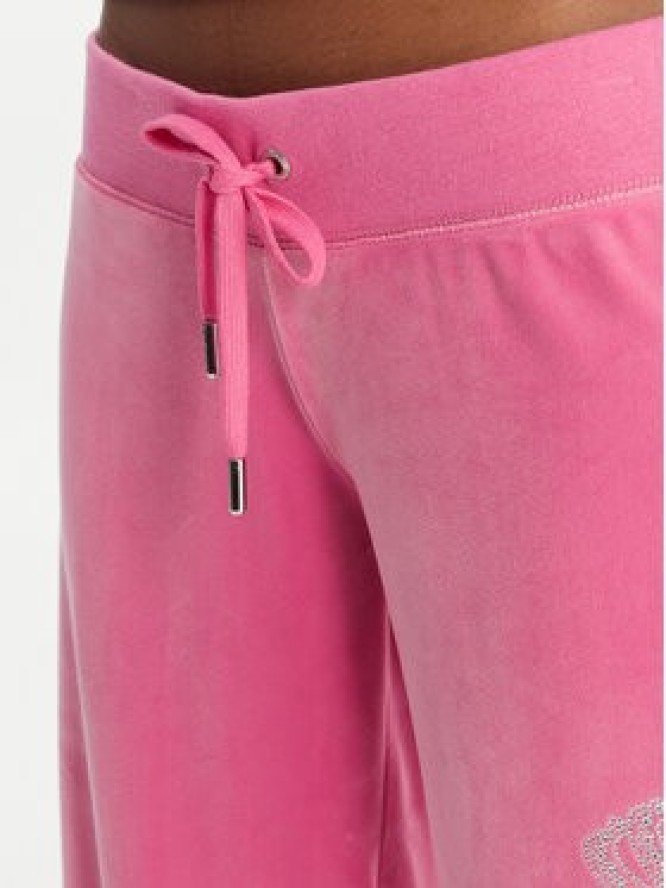 Juicy Couture Spodnie dresowe Gothic Crown JCBBJ126806 Różowy Straight Leg