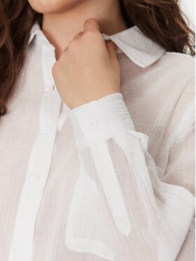 Seafolly Koszula Breeze 55428-TO Biały Regular Fit