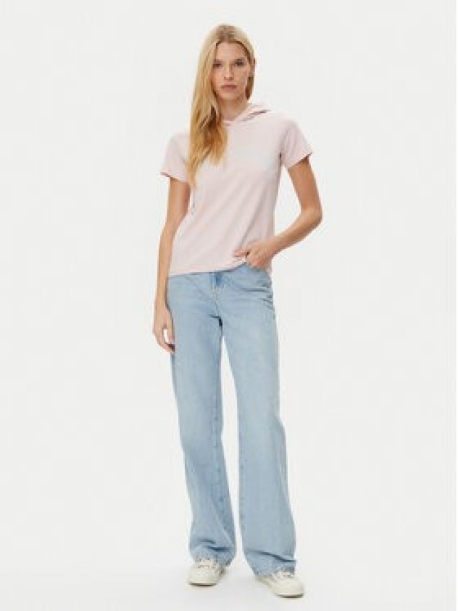 Guess T-Shirt W5GP28 J1314 Beżowy Regular Fit