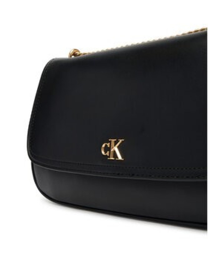 Calvin Klein Torebka Ck Convertible Chain Medium Bag LV04F3171G Czarny