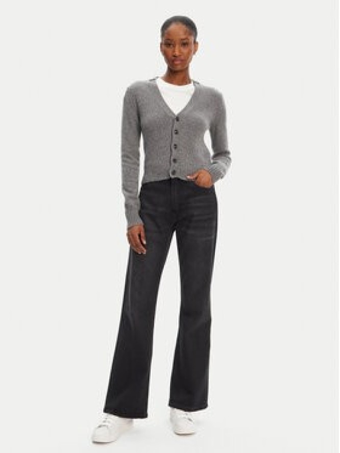 AMI Paris Kardigan FKC127.005 Szary Regular Fit