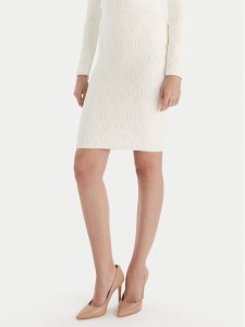 Marciano Guess Spódnica ołówkowa 5BGD00 5661Z Écru Slim Fit