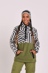Bluza polarowa Fall Line w kolorze khaki