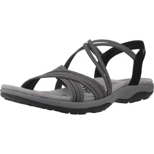 Sandały SKECHERS REGGAE SLIM - TURN IT UP Czarny
