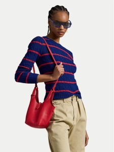 Polo Ralph Lauren Sweter 211972119001 Granatowy Slim Fit