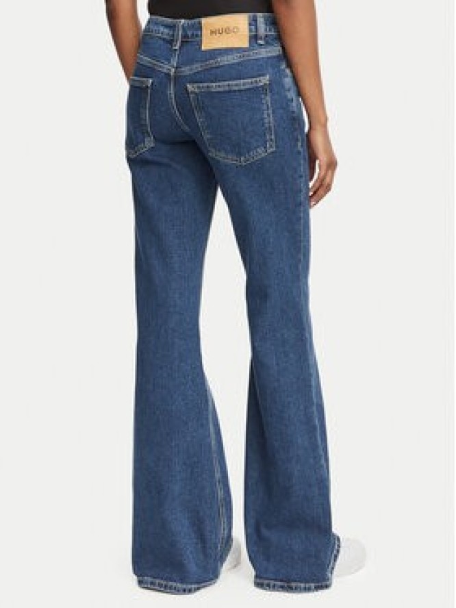 HUGO Jeansy Gelissa_4_B 50569843 Granatowy Flare Fit