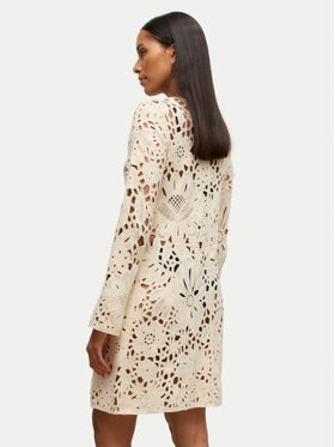Vero Moda Sukienka koktajlowa Awalison 10342832 Beżowy Regular Fit