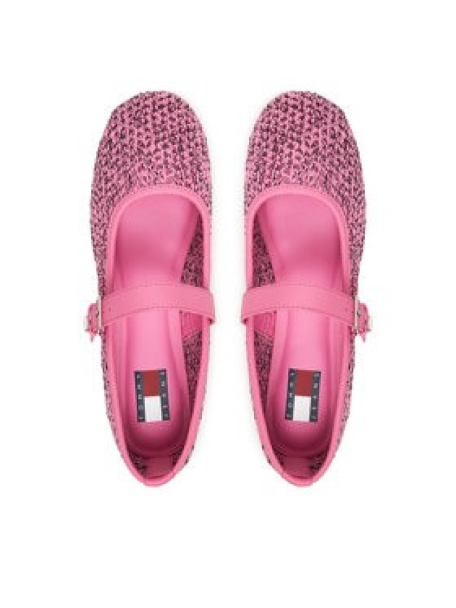 Tommy Jeans Baleriny Tjw Knitted Ballerina EN0EN03030 Różowy
