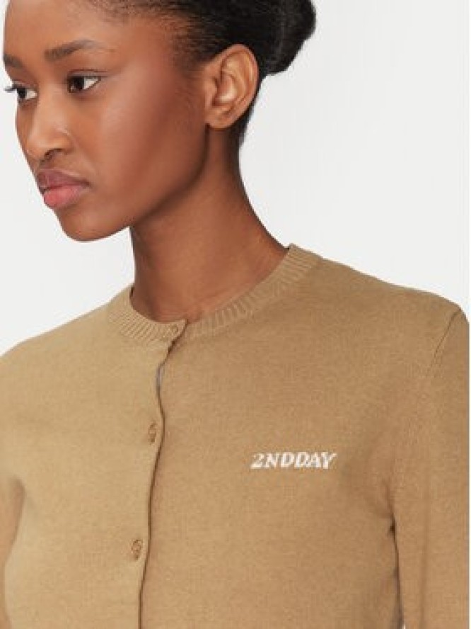 2NDDAY Kardigan Vinny 2252341408 Beżowy Regular Fit