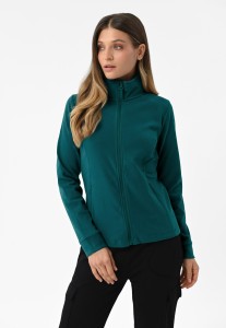 Ciemnoturkusowy, dopasowany polar F-MOYA