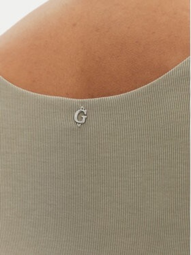 Guess Top W5GP22 KAQL2 Zielony Regular Fit