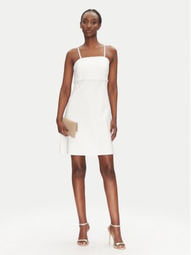 Rinascimento Sukienka koktajlowa CFC0124761003 Écru Regular Fit