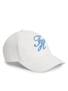 Tommy Hilfiger Czapka z daszkiem Logo Embroidery Baseball Cap AW0AW18338 Biały