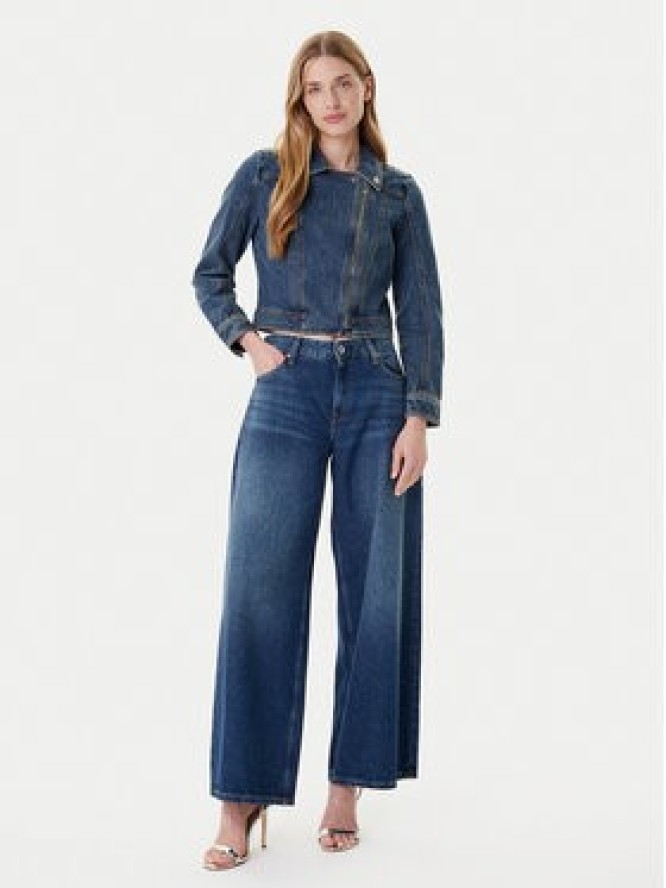 Morgan Kurtka jeansowa 252-GPERF Granatowy Regular Fit