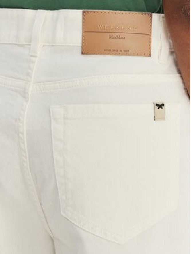 Weekend Max Mara Jeansy Medina 2615131051 Biały Wide Leg