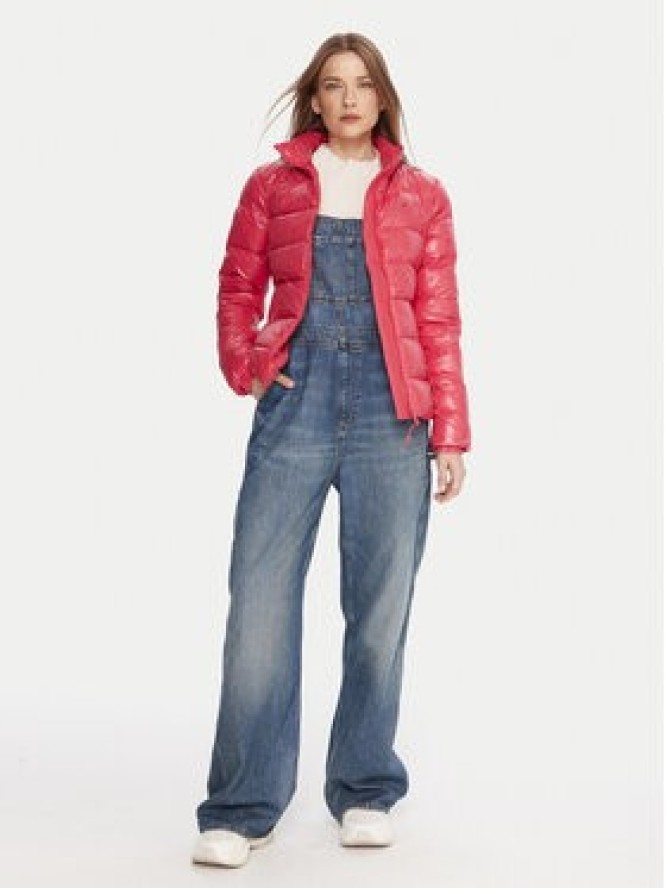 Tommy Jeans Kurtka puchowa DW0DW21618 Różowy Slim Fit
