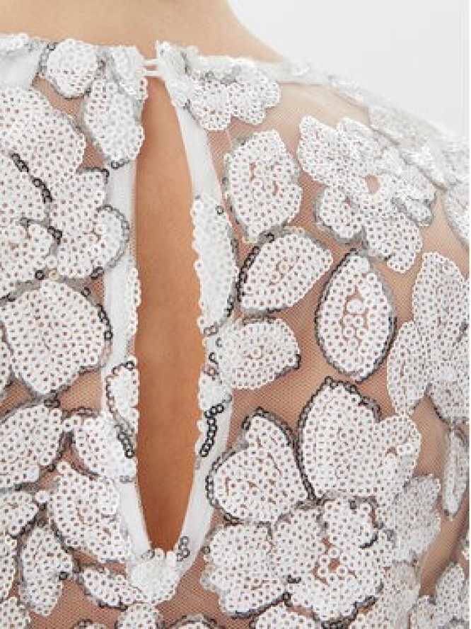 MICHAEL Michael Kors Sukienka koktajlowa MS582WRHDE Biały Regular Fit