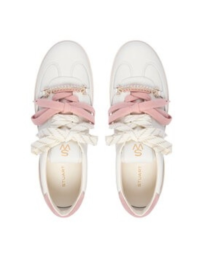 Stuart Weitzman Sneakersy Colton SN031 Kremowy