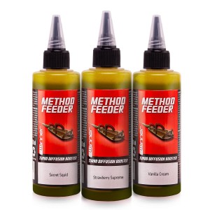 Booster do przynęt Method/Feeder Diffusion Turbo 100ml – Zestaw 3 sztuki Mix