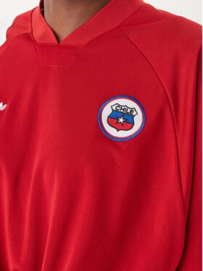 adidas T-Shirt Chile Reconstructed Bringback KD0968 Czerwony Loose Fit
