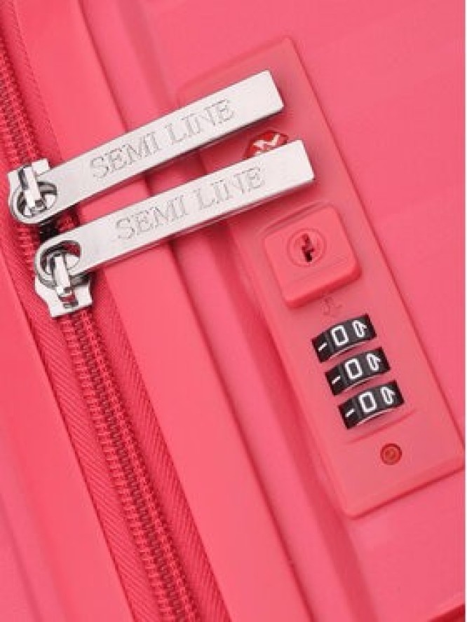 Semi Line Walizka średnia T5909-3 Różowy
