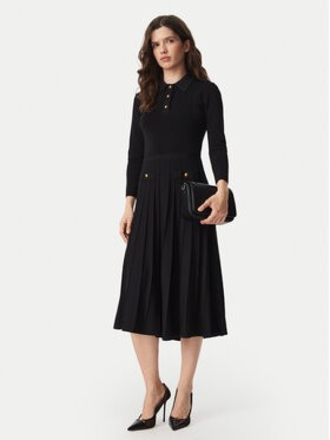 MICHAEL Michael Kors Sukienka dzianinowa MT683J3BFD Czarny Slim Fit