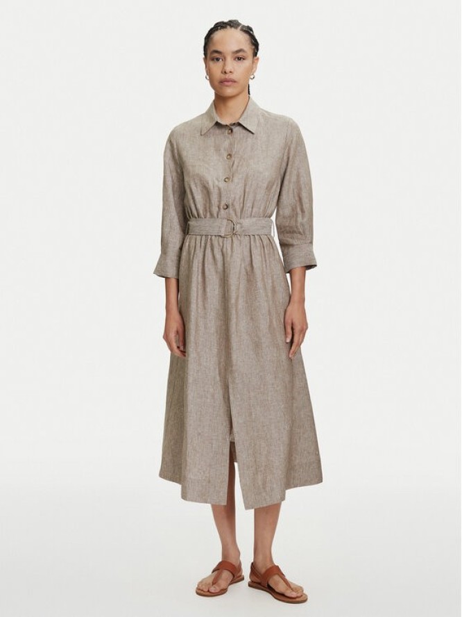 KAOS Sukienka codzienna RP1MR046 Szary Regular Fit