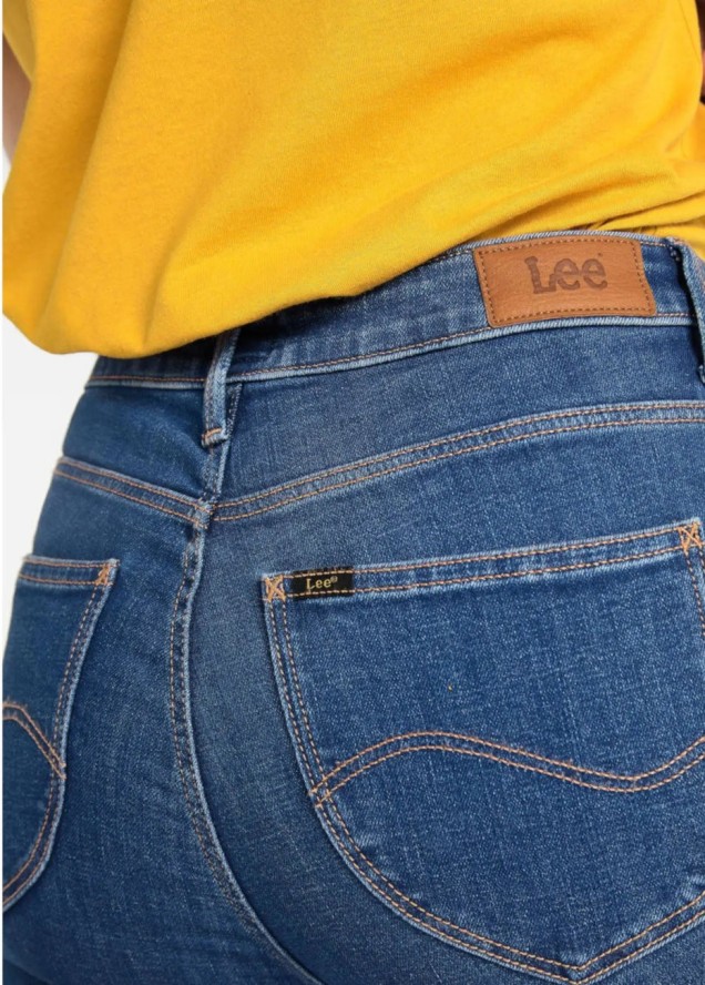 LEE SCARLETT SKINNY HIGH WAIST DAMSKIE SPODNIE JEANSOWE BRIGHT STONE L626MANS 112114276