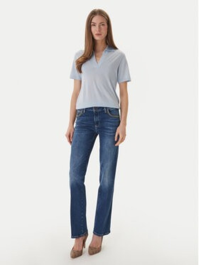 Guess Sweter W6GR03 Z0583 Błękitny Regular Fit