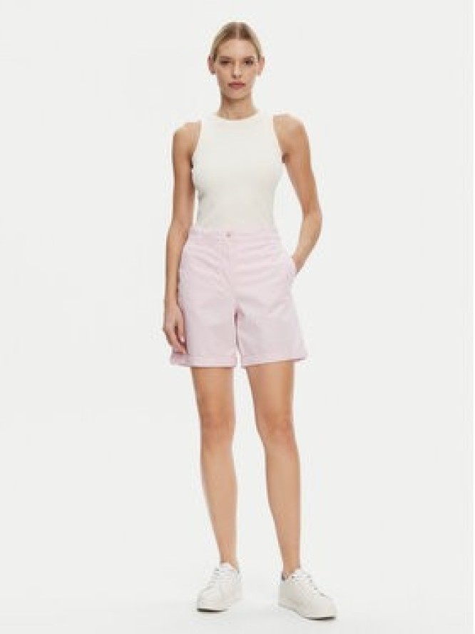 Tommy Hilfiger Szorty materiałowe WW0WW42457 Różowy Regular Fit