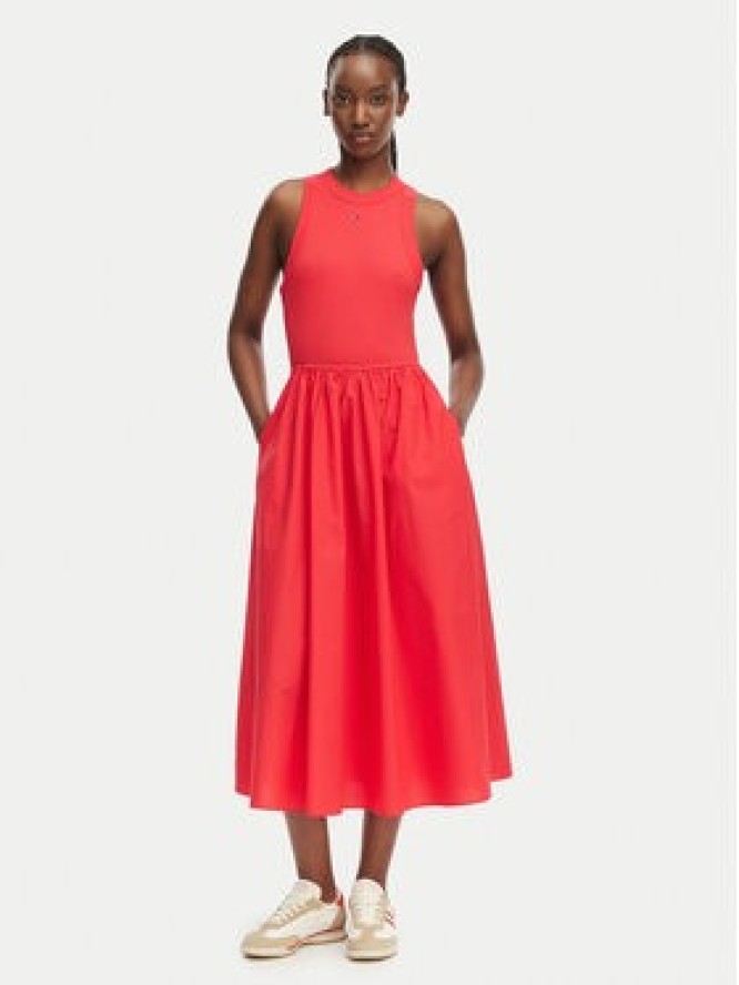 Tommy Jeans Sukienka letnia DW0DW22593 Czerwony Regular Fit