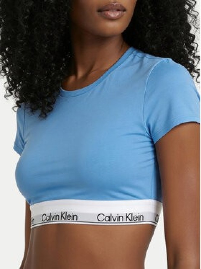 Calvin Klein Underwear T-Shirt LV00QF8495 Błękitny Slim Fit