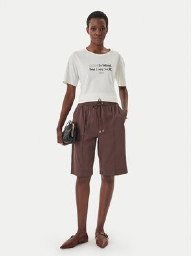 Liu Jo Sport T-Shirt TA6266 JS923 Écru Regular Fit