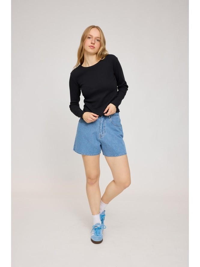 MAZINE Koszulka "Ribbed" w kolorze czarnym rozmiar: M