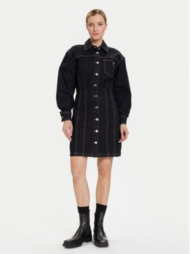 KARL LAGERFELD Sukienka jeansowa A4W13019 Granatowy Relaxed Fit