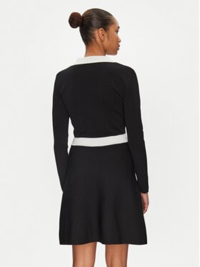 Morgan Sukienka dzianinowa 251-RMAVA Czarny Slim Fit