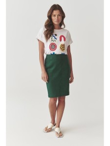 TATUUM Spódnica w kolorze ciemnozielonym rozmiar: 44