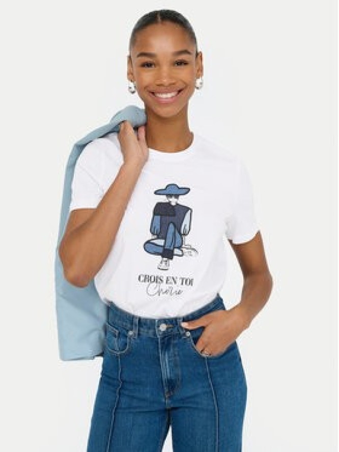 ONLY T-Shirt Emma 15329752 Biały Regular Fit