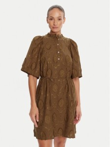 Bruuns Bazaar Sukienka koszulowa Canterbury Imilia BBW4504 Brązowy Straight Fit
