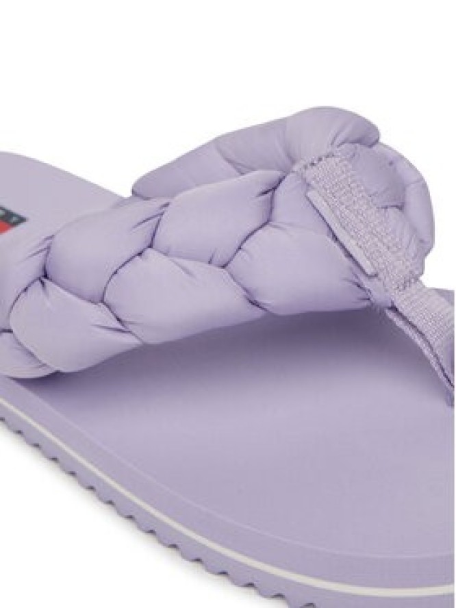 Tommy Jeans Japonki Braided Thong Beach Sandal EN0EN02877 Fioletowy