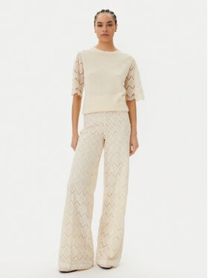 TWINSET Sweter 251TP3341 Beżowy Regular Fit