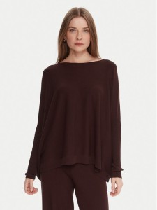 Kontatto Sweter 3M0802C Brązowy Relaxed Fit