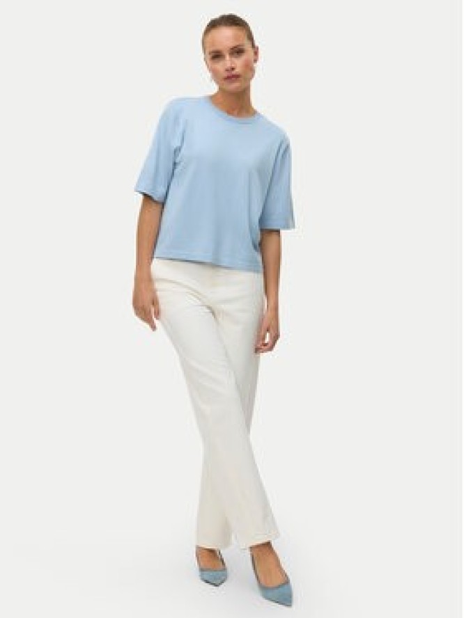 Vero Moda Sweter Silje 10320460 Błękitny Oversize